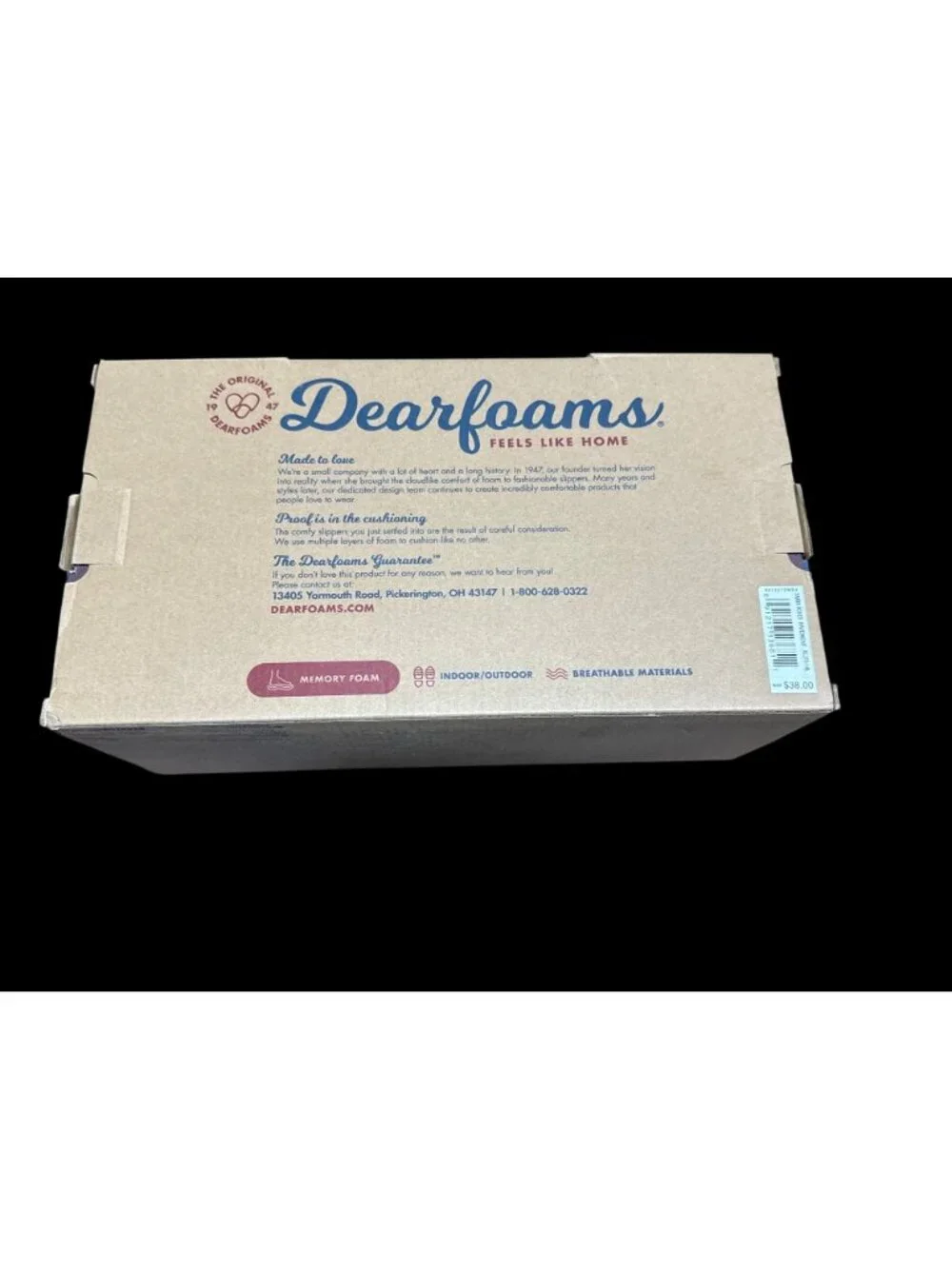 Dearfoams Men's Memory Foam Slippers Clog Size XL (13-14) New in Box